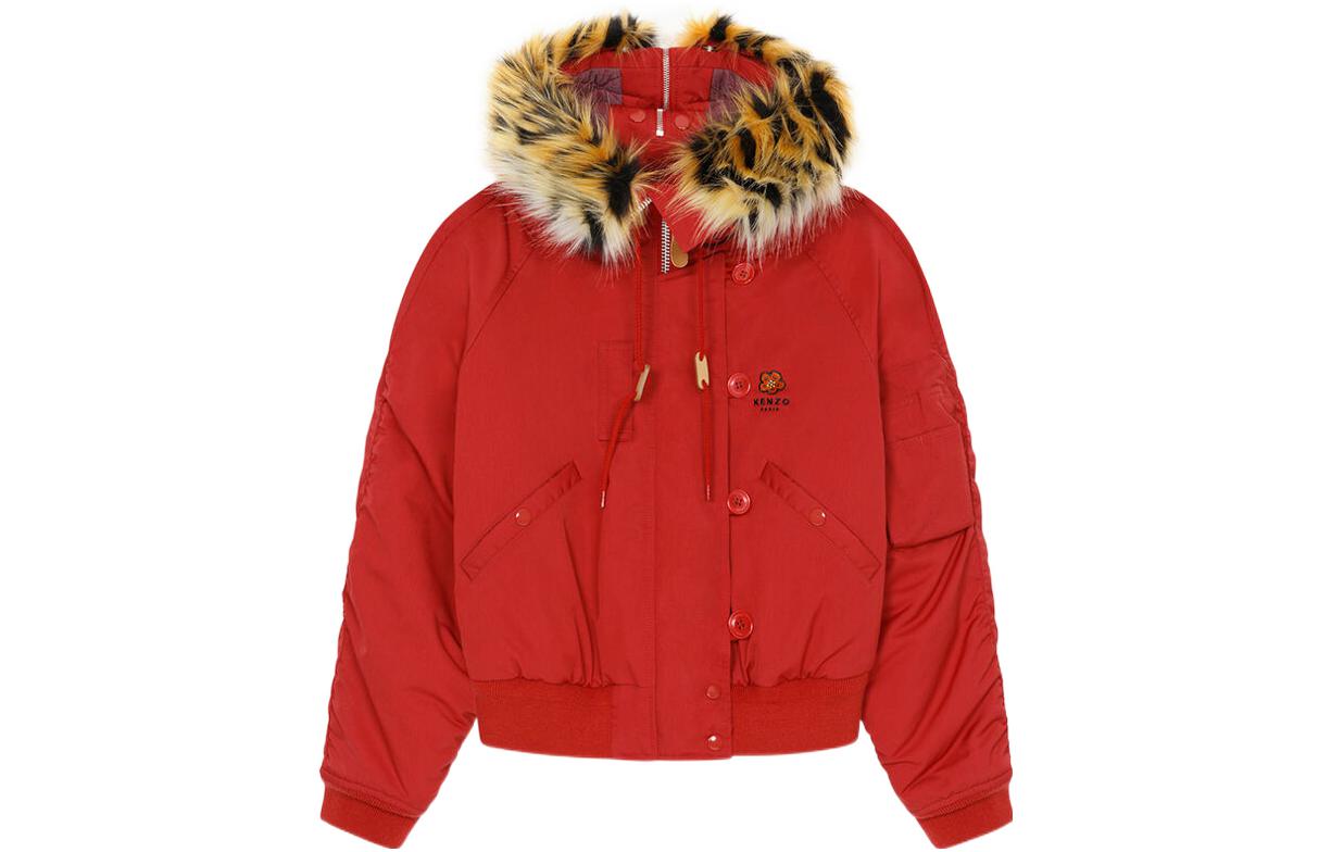 Order (W) KENZO x Nigo 西部花卉 FW22 紅色拉鍊連帽外套。 FC62OU1029OC-21