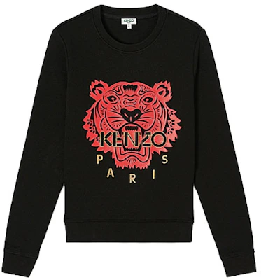 (Women) Kenzo Year of the Rat Tiger Crest Black Long Sleeve Sweatshirt (Women) FA52SW7054Z5-99 Order (Women) Kenzo Year of the Rat Tiger Crest Black Long Sleeve Sweatshirt (Women) FA52SW7054Z5-99