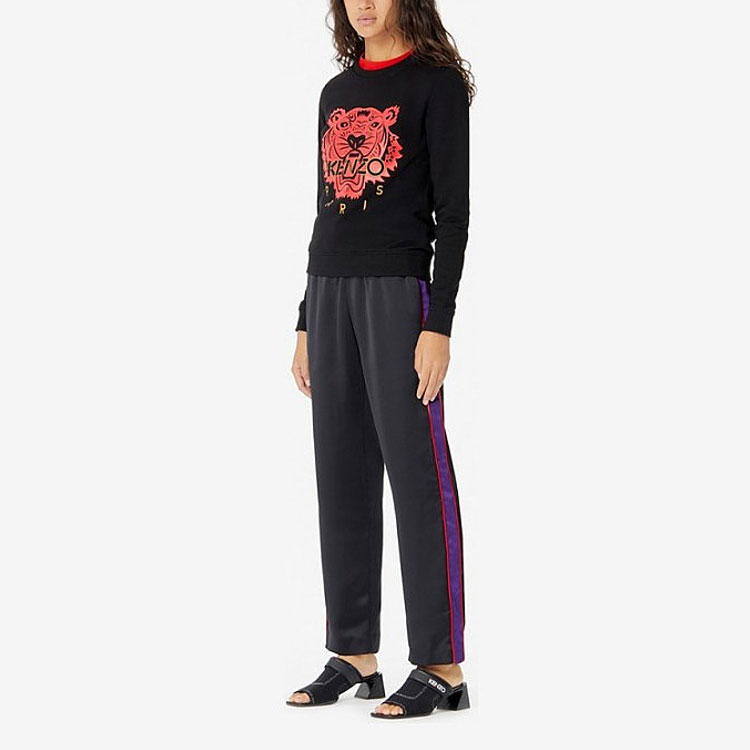 Purchase (Women) Kenzo Year of the Rat Tiger Crest Black Long Sleeve Sweatshirt (Women) FA52SW7054Z5-99