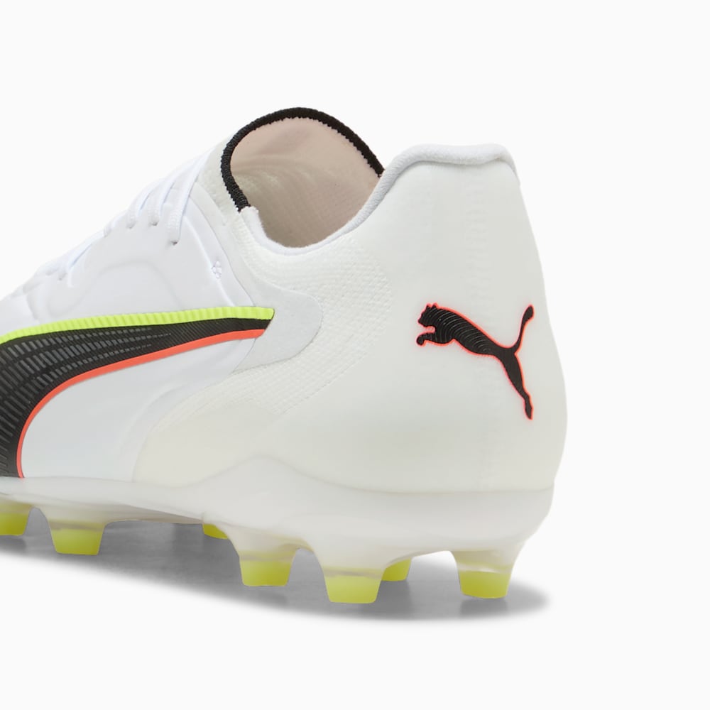 Lookbook (Women) King 20 Pro FG/AG Soccer Cleats PUMA White-Glowing Red-Yellow Alert 108461-01