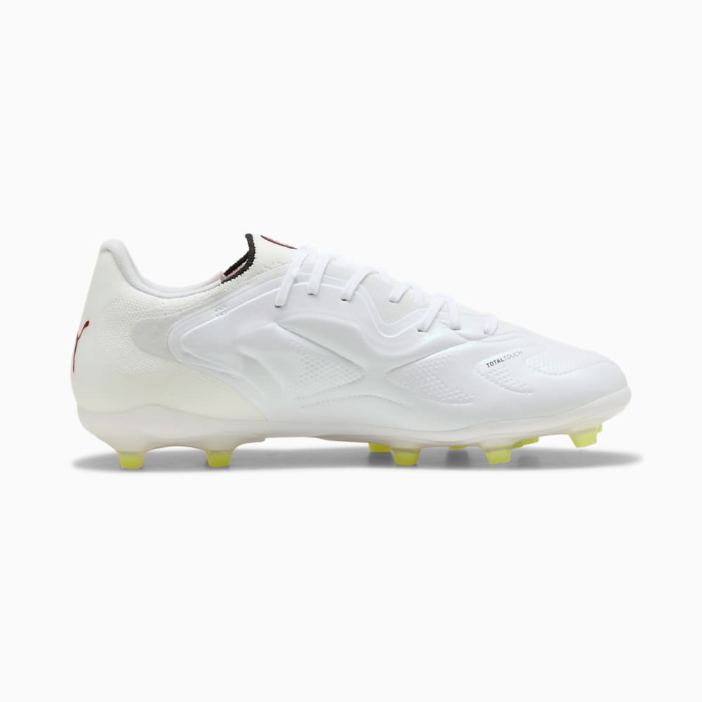 Purchase (Women) King 20 Pro FG/AG Soccer Cleats PUMA White-Glowing Red-Yellow Alert 108461-01