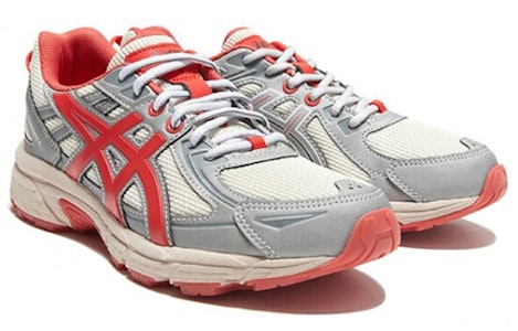 Kirsh x Asics Gel-Venture 6 減震防滑 低筒 運動休閒鞋 女款 灰紅 Lookbook Kirsh x Asics Gel-Venture 6 減震防滑 低筒 運動休閒鞋 女款 灰紅