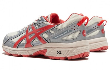 Kirsh x Asics Gel-Venture 6 減震防滑 低筒 運動休閒鞋 女款 灰紅 Shop Kirsh x Asics Gel-Venture 6 減震防滑 低筒 運動休閒鞋 女款 灰紅