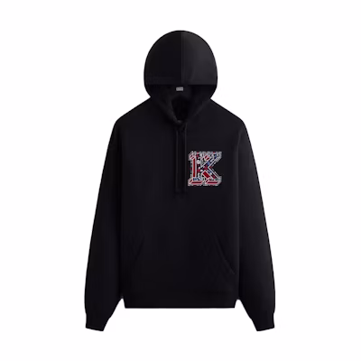 (Women) KITH Embroidered Hoodie Long Sleeve Unisex Black KHW030233-987