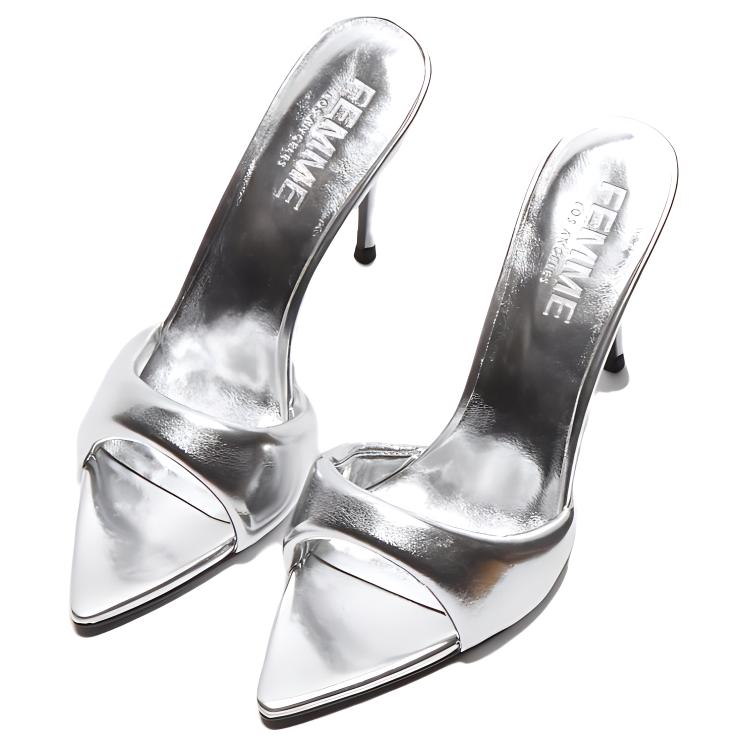 Shop (Women) KITH Slide 'Silver Comfort' FESAINT-SLV