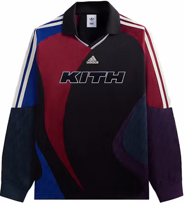 KITH x adidas V-Neck Striped Long Sleeve Football Jersey AAKD4703 Buy KITH x adidas V-Neck Striped Long Sleeve Football Jersey AAKD4703