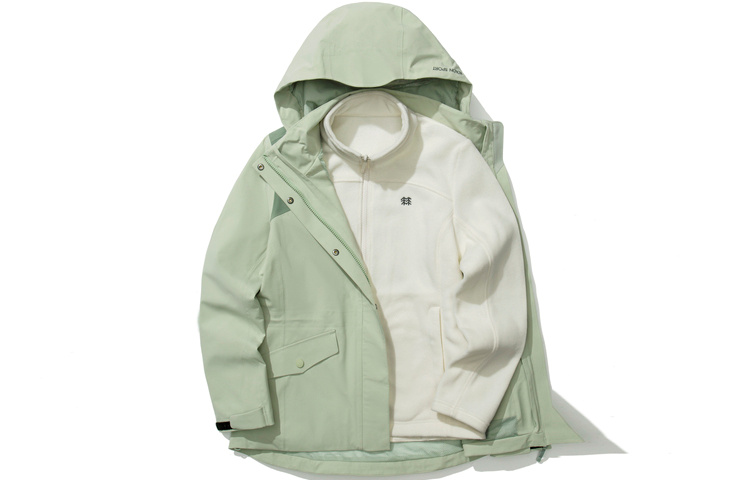 (Women) KOLON SPORT 24Nature 3-in-1 Waterproof Windproof Fleece Jacket LKJK2WNT32