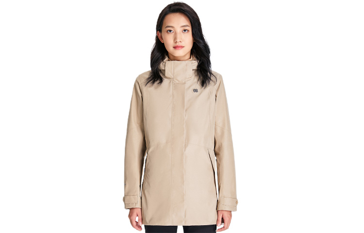 (Women) KOLON SPORT 24Nature Waterproof Windproof Fleece Lined Hooded Jacket LKGJ1WN132