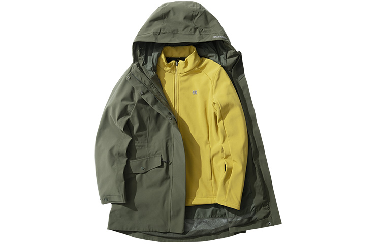 (Women) KOLON SPORT 24Nature Waterproof Windproof 3-in-1 Hooded Jacket LKJK1WNT34