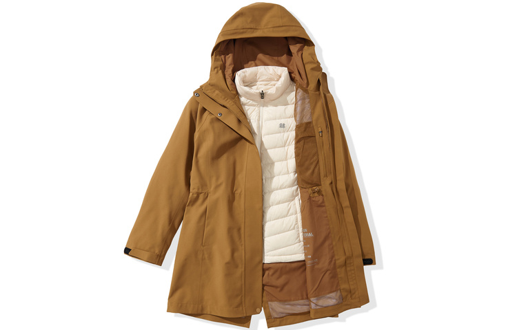 (Women) KOLON SPORT 3-in-1 Waterproof Windproof Down Jacket with Detachable Liner LKJK3WNT88