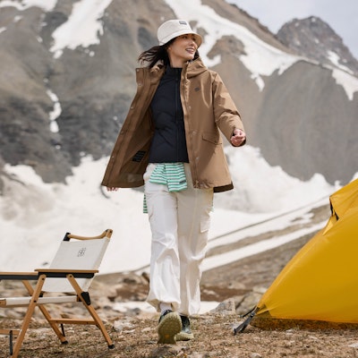 (W) KOLON SPORT Jaket 3-dalam-1 Kalispas Angin & Kalis Air dengan Lapisan Bulu Itik. LKJK4WTT94 3