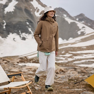 (W) KOLON SPORT Jaket 3-dalam-1 Kalispas Angin & Kalis Air dengan Lapisan Bulu Itik. LKJK4WTT94 4