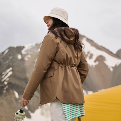 (W) KOLON SPORT Jaket 3-dalam-1 Kalispas Angin & Kalis Air dengan Lapisan Bulu Itik. LKJK4WTT94 5