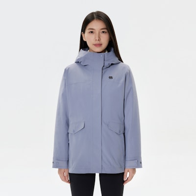 (W) KOLON SPORT Jaket 3-dalam-1 Kalispas Angin & Kalis Air dengan Lapisan Bulu Itik. LKJK4WTT94 11