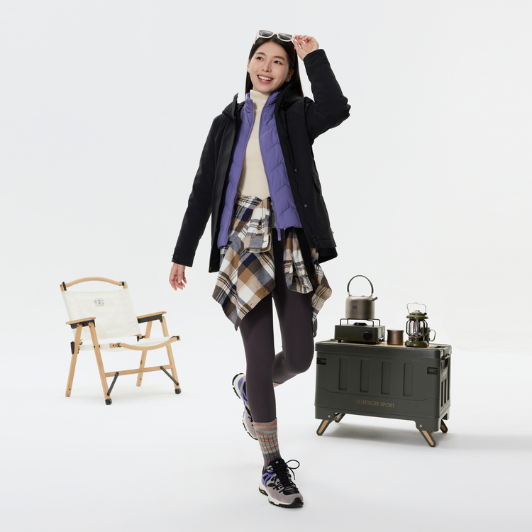 Sizing (W) KOLON SPORT 防水・防風 3-in-1 ダウン裏地付きジャケット. LKJK4WTT94