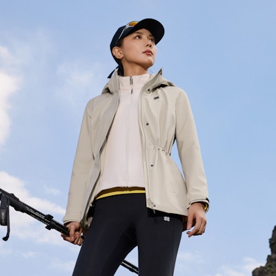 (W) KOLON SPORT 3イン1 防水防風 ハイキング ソフトシェル ジャケット LKJK4WNT16 3