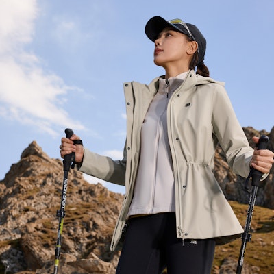 (W) KOLON SPORT 3イン1 防水防風 ハイキング ソフトシェル ジャケット LKJK4WNT16 4