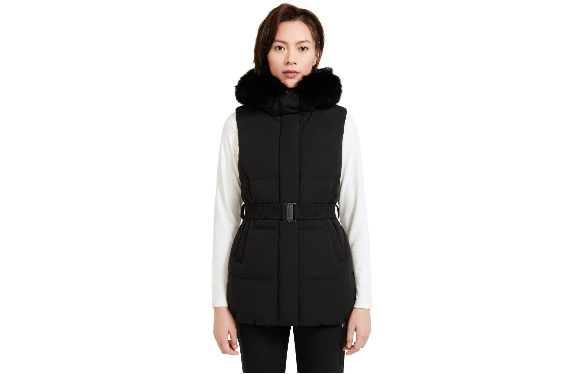 (Women) KOLON SPORT  Lifestyle Down Vest Jacket with Fur Hood. LKVT2WT598 圖 2