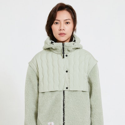 (W) コーロンスポーツ 軽量フリースフーディー - キャンピングシリーズ暖ジャケット LKFJ2WT546 1