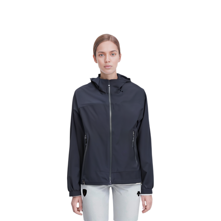 Details for (W) 可隆户外海军蓝连帽拉链长袖外套 TVJJX24492-NAY