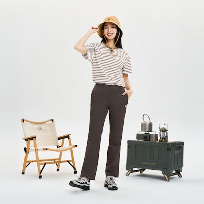 (W) KOLON SPORT 戶外舒適彈性喇叭休閒長褲 LKLP4MT640 Sizing (W) KOLON SPORT 戶外舒適彈性喇叭休閒長褲 LKLP4MT640