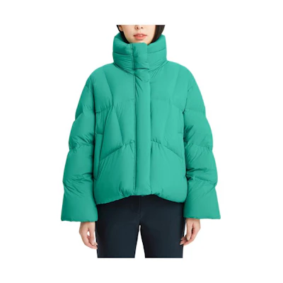 (Women) KOLON SPORT Short Stand Collar Puffer Down Jacket with Zipper. LKDJ3WTK16