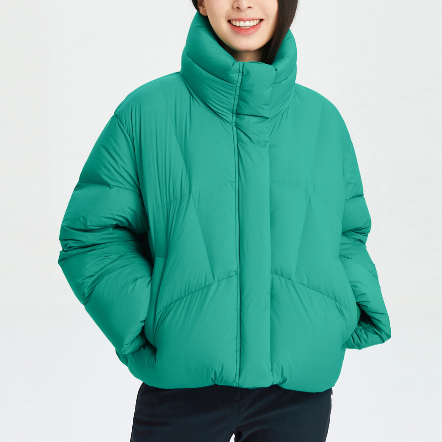 Shop (W) KOLON SPORT Jaket Puff Down Kolar Pendek dengan Zip. LKDJ3WTK16