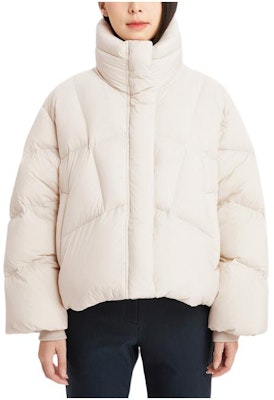 (W) KOLON SPORT Jaket Puff Down Kolar Pendek dengan Zip. LKDJ3WTK16 Cheap (W) KOLON SPORT Jaket Puff Down Kolar Pendek dengan Zip. LKDJ3WTK16