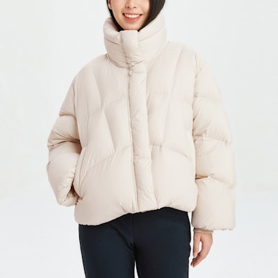 (W) KOLON SPORT Jaket Puff Down Kolar Pendek dengan Zip. LKDJ3WTK16 2