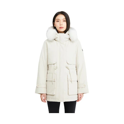 (Women) KOLON SPORT Water-Resistant Windproof Long Down Jacket Outdoor LKDJ3WT550