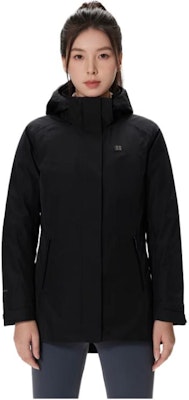 (W) KOLON SPORT Jaket Kalis Air Berhud Warna Pepejal Bernafas JKJGX23272 5