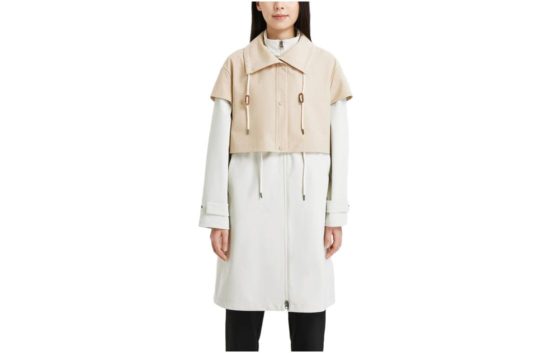 Order (W) KOLON SPORT 防水 ウインドブレーカー ジャケット ベージュ アウトドア キャンプ LKJK3ST528