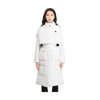 (Women) KOLON SPORT Antarctica FW23 Versatile Down Jacket White LKDJ3WT538