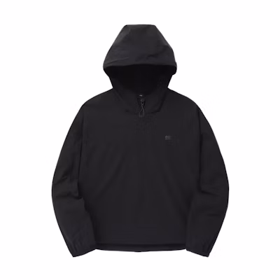 (Women) KOLON SPORT Black Hoodie Long Sleeve Sweatshirt TVTBS24412-BLK