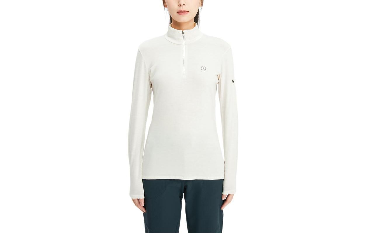 (Women) KOLON SPORT HIKE  Half-Zip Long Sleeve T-Shirt for Hiking & Camping. LKZT4SEK06