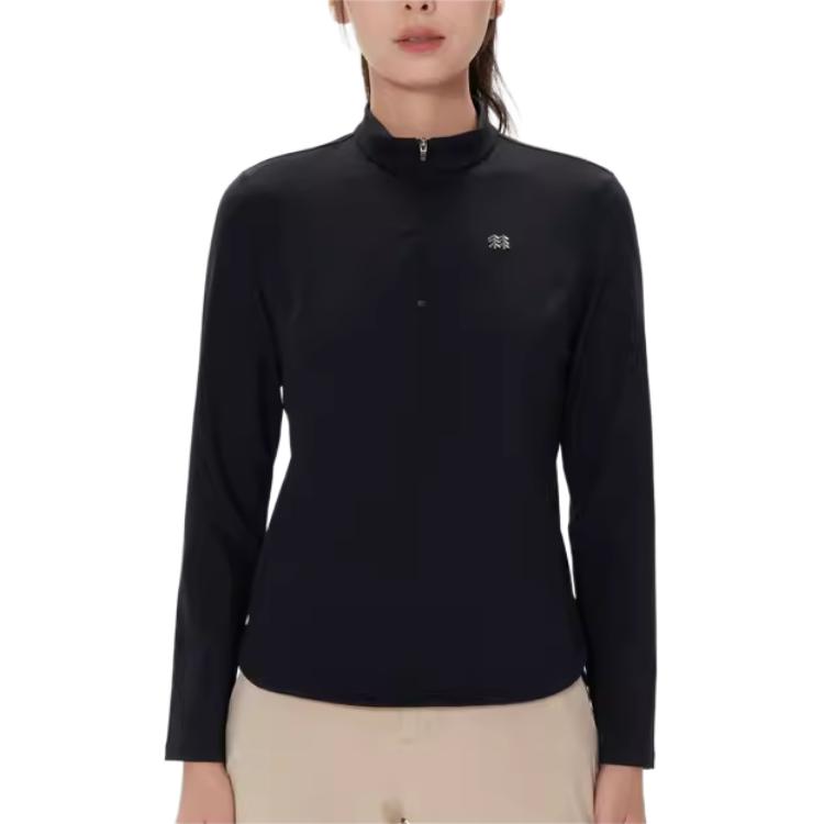 Shop (W) KOLON SPORT 登山修身彈力半拉鏈長袖T恤 LKZT4WNO02