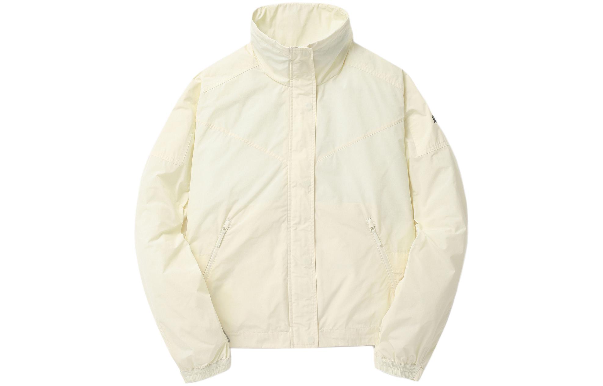 Order (W) KOLON SPORT 寬鬆版長袖Logo拉鍊外套 - 淺黃色 TVJJM24512-BUT