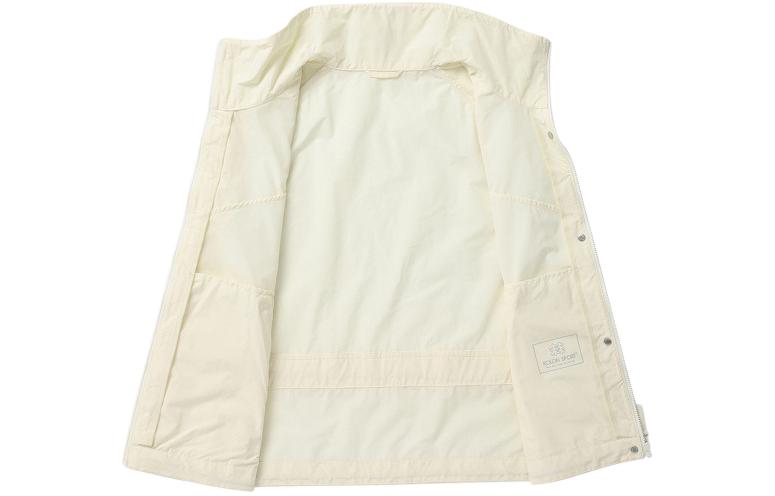 Shop (W) KOLON SPORT 寬鬆版長袖Logo拉鍊外套 - 淺黃色 TVJJM24512-BUT