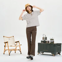Sizing (W) KOLON SPORT 吸濕排汗條紋休閒短袖T恤 LKRT4MT716