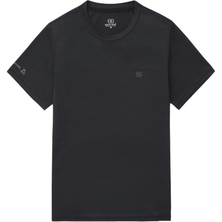 (Women) KOLON SPORT SS24 Cooling, UV-Proof Quick-Dry Breathable T-Shirt. JKTCM24302BLK