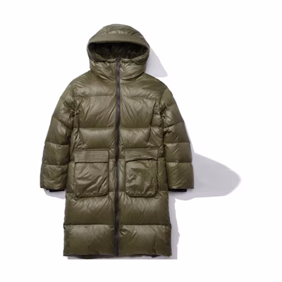 (Women) KOLON SPORT Travel Matte Long Goose Down Water-Resistant Coat. LKDJ2WT594