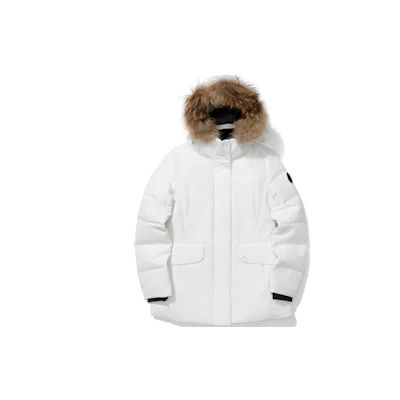 (Women) KOLON SPORT Travel Series Waterproof Logo Short Down Jacket. LKDJ2WT588