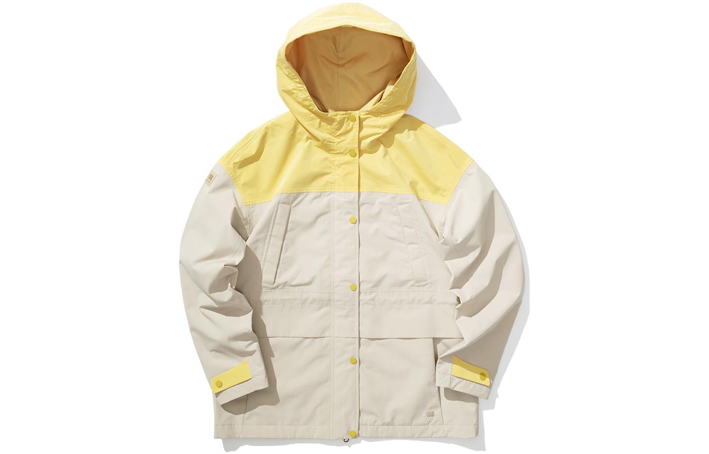 (Women) KOLON SPORT Two-Tone Double-Breasted Waterproof Windbreaker Jacket LKJK2ST522V