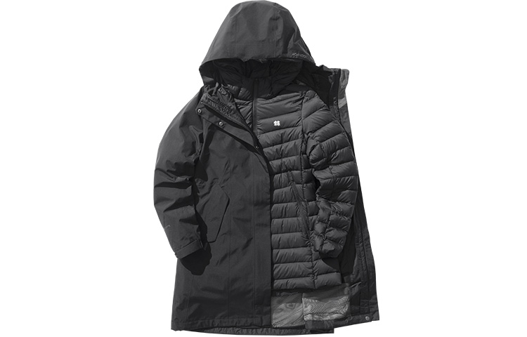 (Women) KOLON SPORT Waterproof Windproof 3-in-1 Hooded Outdoor Jacket LKGJ1WN026