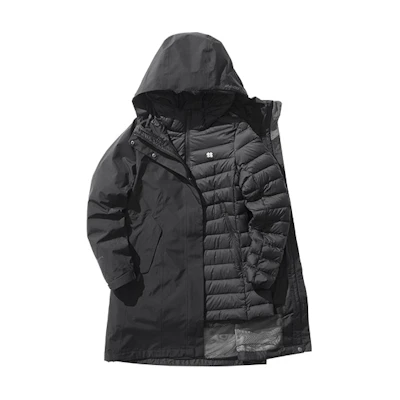 (Women) KOLON SPORT Waterproof Windproof 3-in-1 Hooded Outdoor Jacket LKGJ1WN026