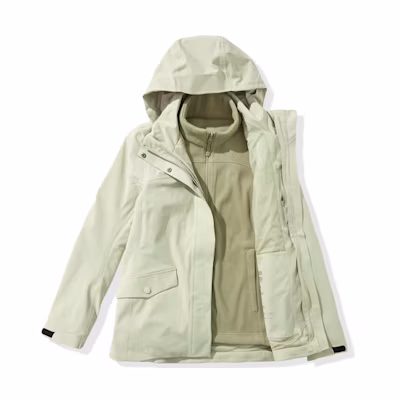(Women) KOLON SPORT Waterproof Windproof Jacket with Detachable Fleece Liner LKJK3WNT92