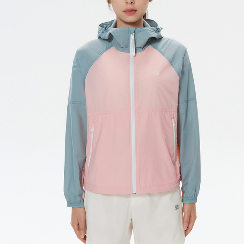 Shop (W) KOLON SPORT WIND K Jaket Mendaki Tahan Air Warna Blok - Oren LKJK4MNK38