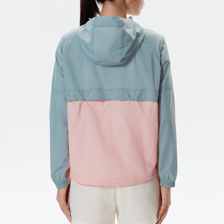 Sizing (W) KOLON SPORT WIND K Jaket Mendaki Tahan Air Warna Blok - Oren LKJK4MNK38