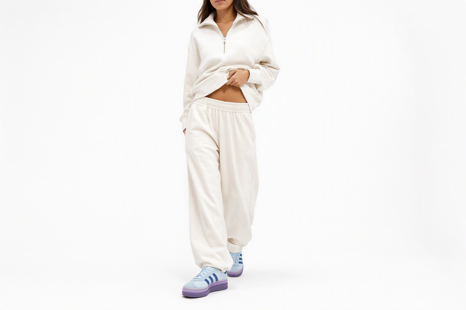 Order (W) KSENIASCHNAIDER x 阿迪达斯 Gazelle Bold '蓝色牛仔' IG4339