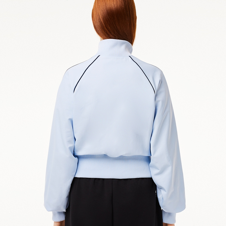 Shop (W) 라코스테 베이비 블루 집업 스탠드 칼라 자켓. BF6909